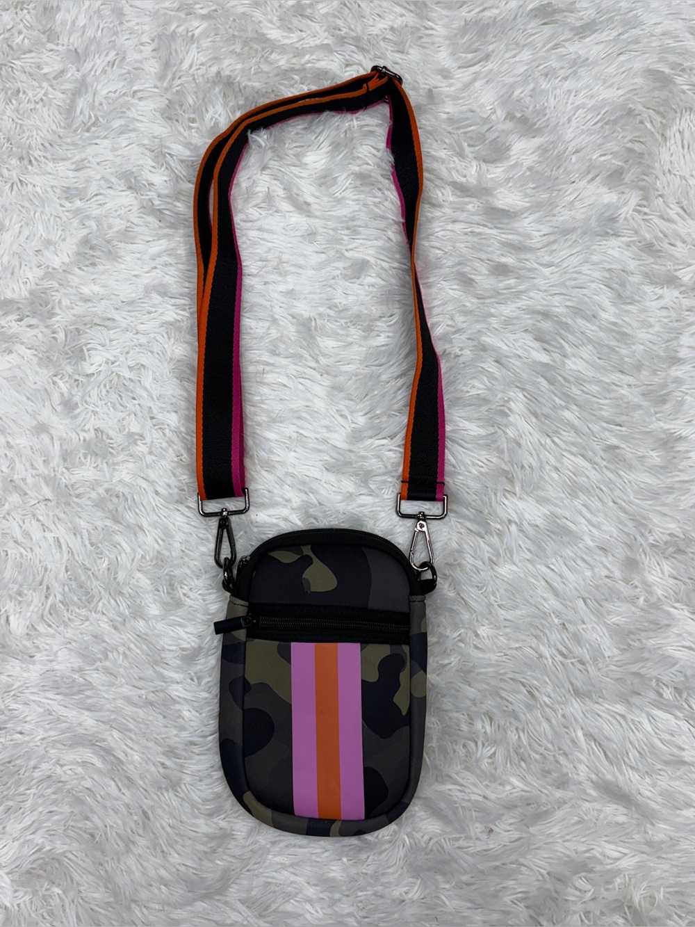 Pink/Camo 8.5 X 6 Small Athletic Crossbody Bag